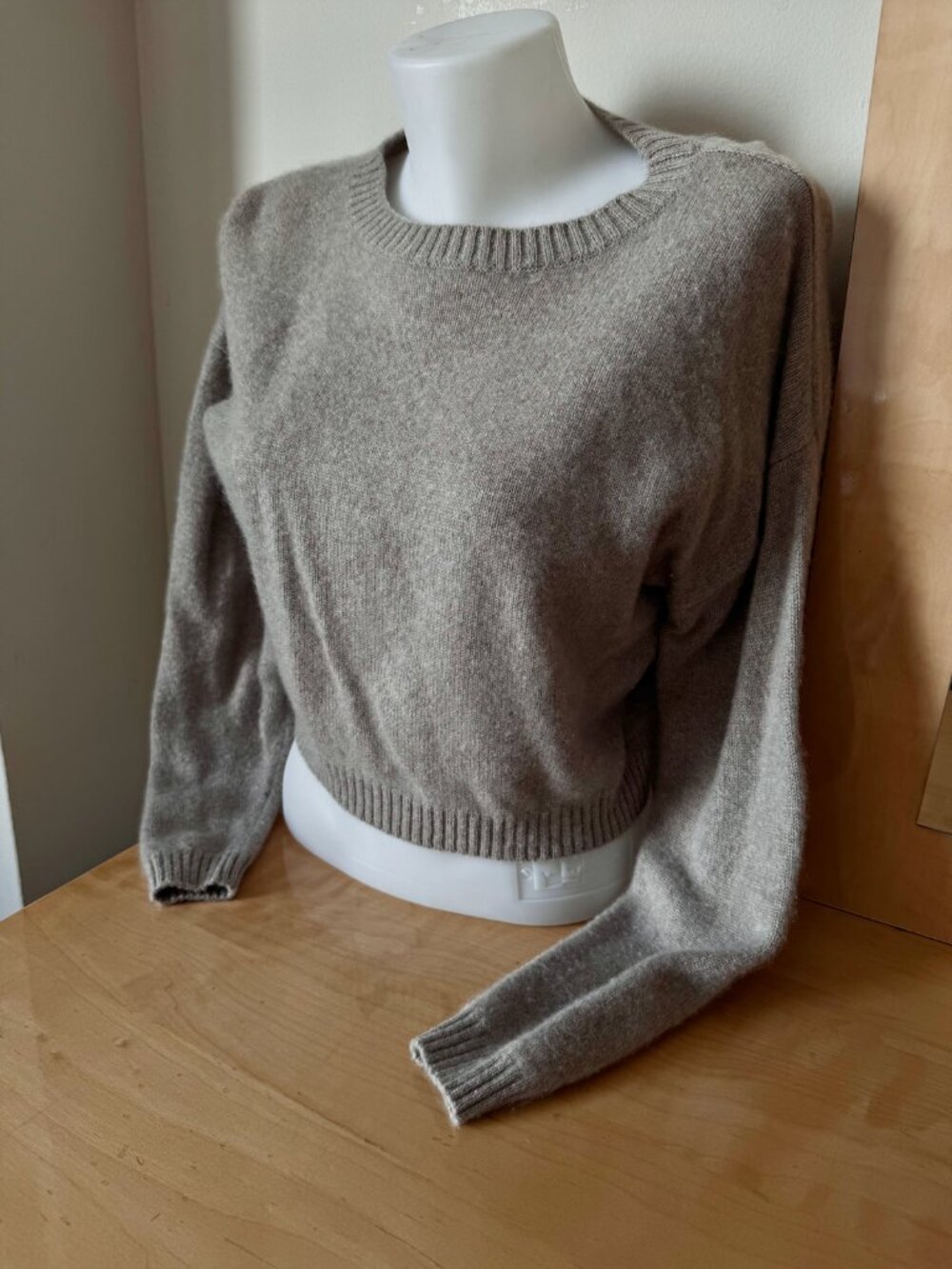 NakedCashmere Crewneck Sweater in Shade Mink (Women's Size XS)